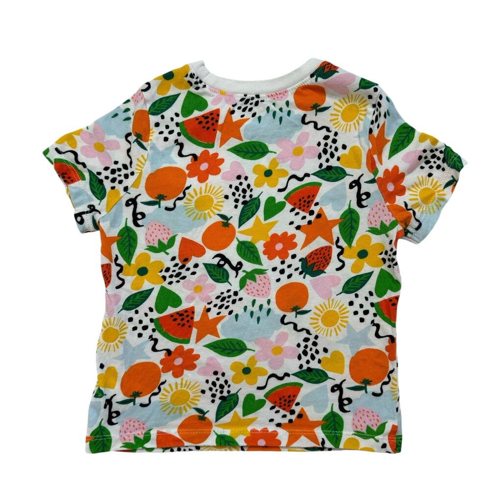 OLD NAVY Unisex Printed Crew-Neck T-Shirt in Garden Fruit Basket Size 4T Toddler - Picture 3 of 4